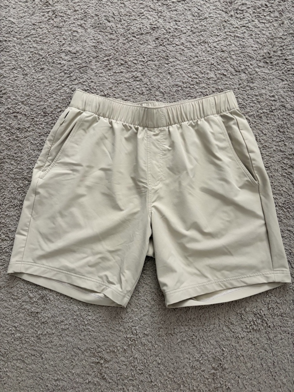 Rhoback Men's Light Khaki Performance Athletic Shorts